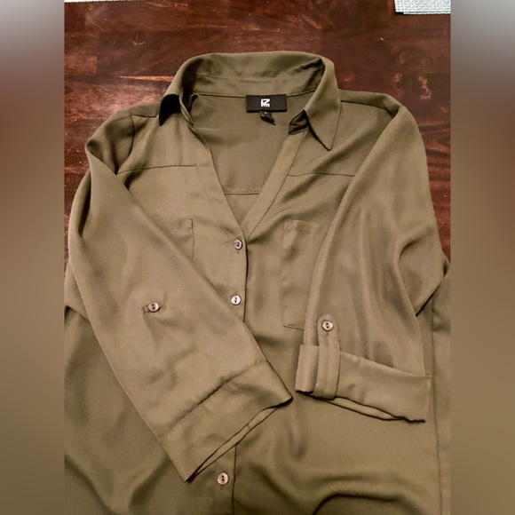 Iz Byer Tops - Iz Byer Olive Green Blouse